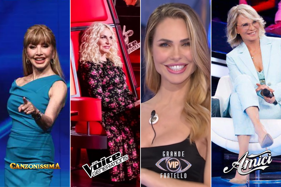 Italian TOP 10 (Mar 16-22, 2026): Imma Tataranni (#1) dominated the chart followed by Don Matteo's Finale (#2); many debuts: Amici (#4), Canzonissima (#7), Grande Fratello Vip (#9); recordo for The Voice Generations (#5)